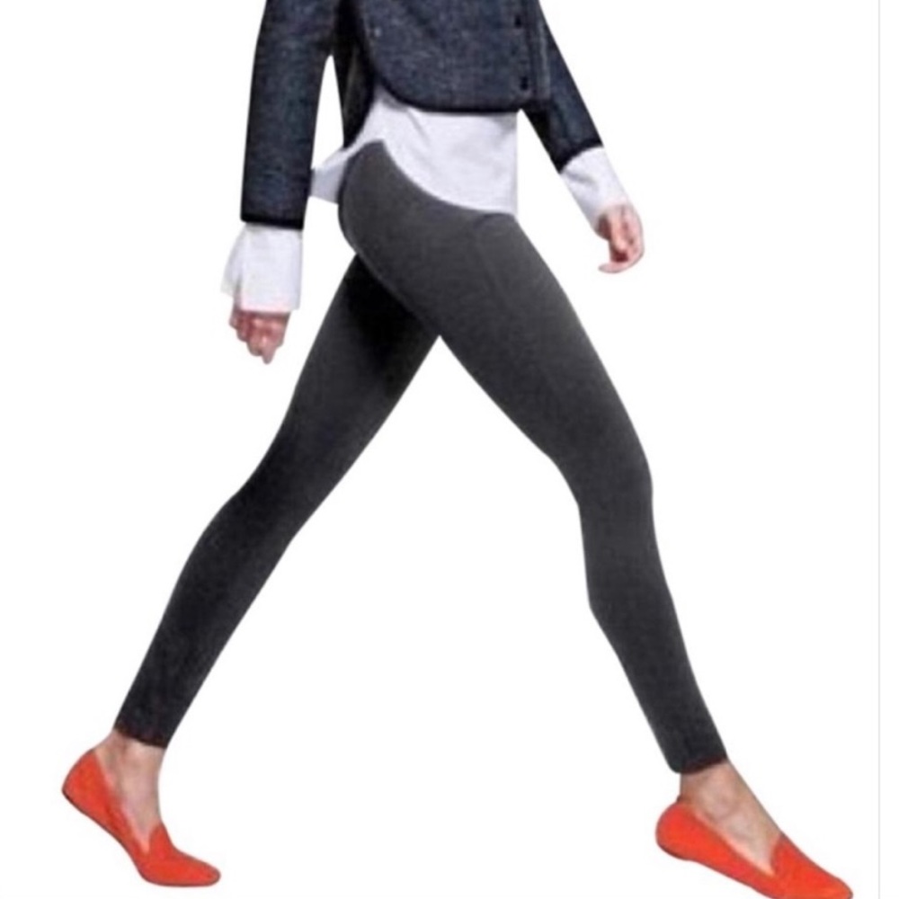 Jcrew Pixie Ponte Knit Pants Gray Petite Medium - image 1